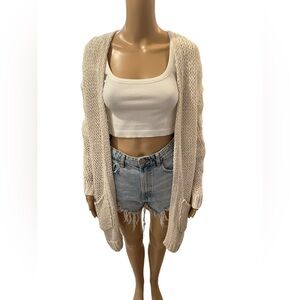 Beautiful loose knit Free People cardigan